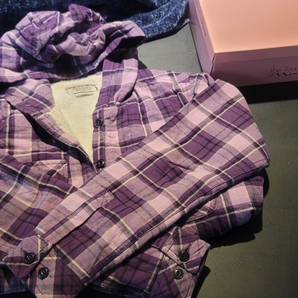Boston Traders Purple Plaid Women's Jacket